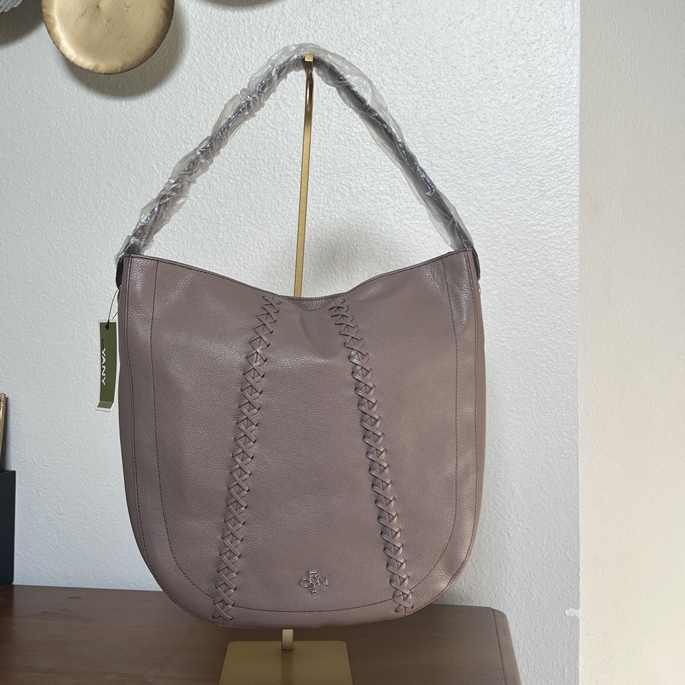 orYANY Large Chelsea‎ Leather Hobo Bag - Mocha NWT